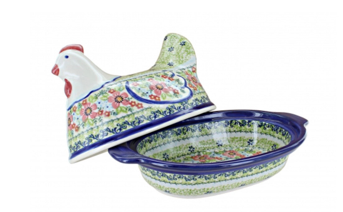 Vena Spring Green Small Hen Baker