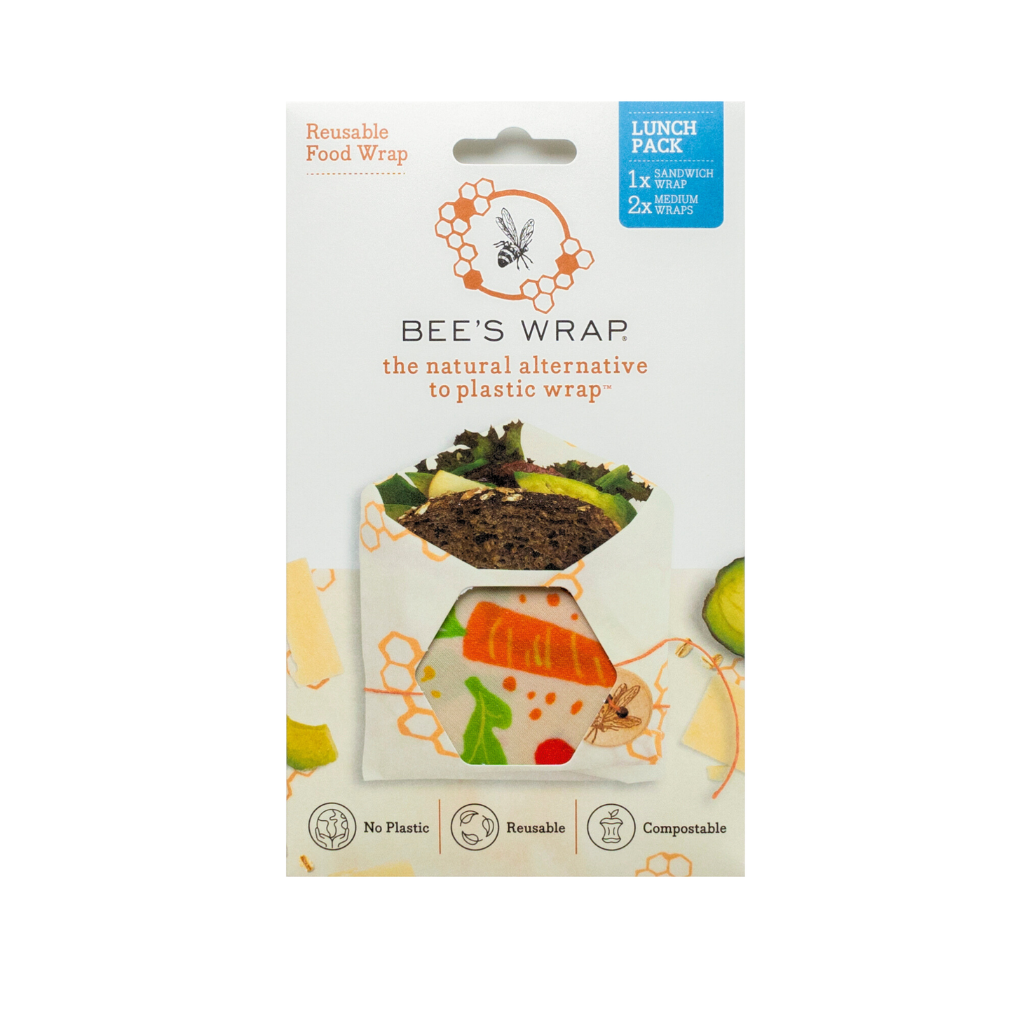 Bee's Wrap, Lunch 3 Pack - Garden Party
