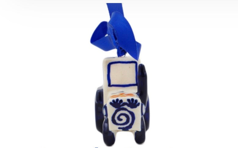 Manufaktura, Waves of Flowers, Tractor Ornament 3"
