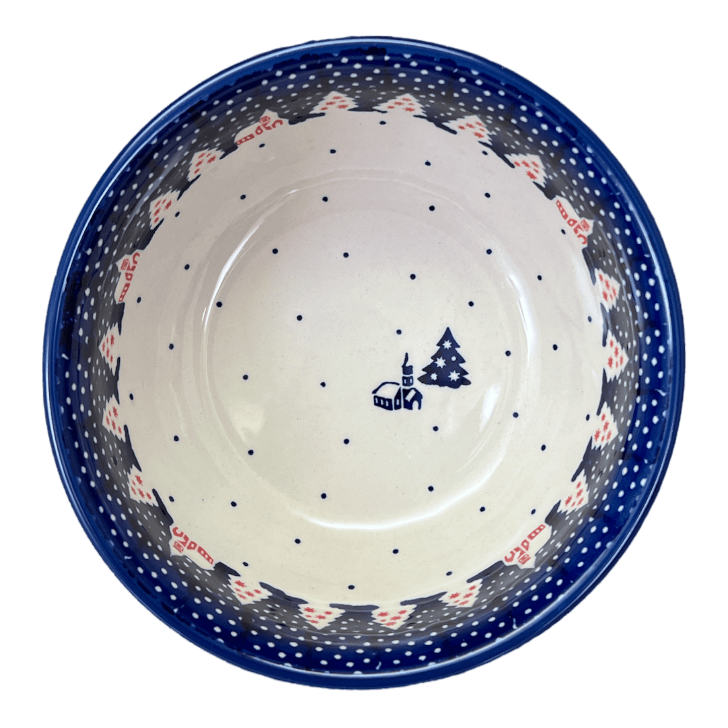 Bowl, Round, 6.5" in "Christmas Chapel" by Manufaktura