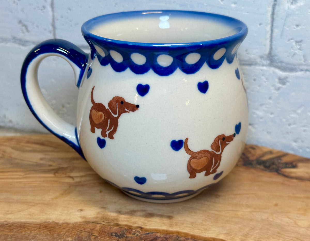 Kalich, 2Q Brown Dachshund, Medium Bubble Mug