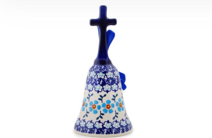 Manufaktura, Blue Chain, Handbell Figurine 8"