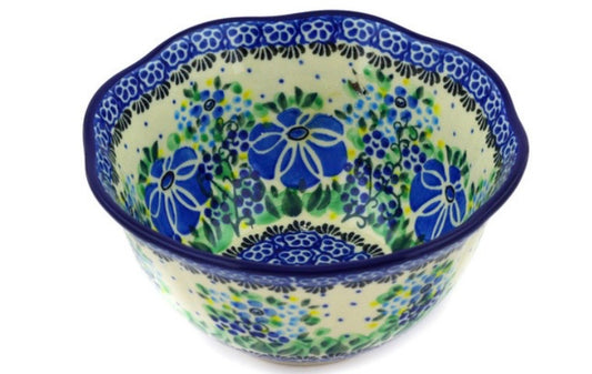 Ceramika Artystyczna, Unikat Morning Glory, Scalloped Bowl