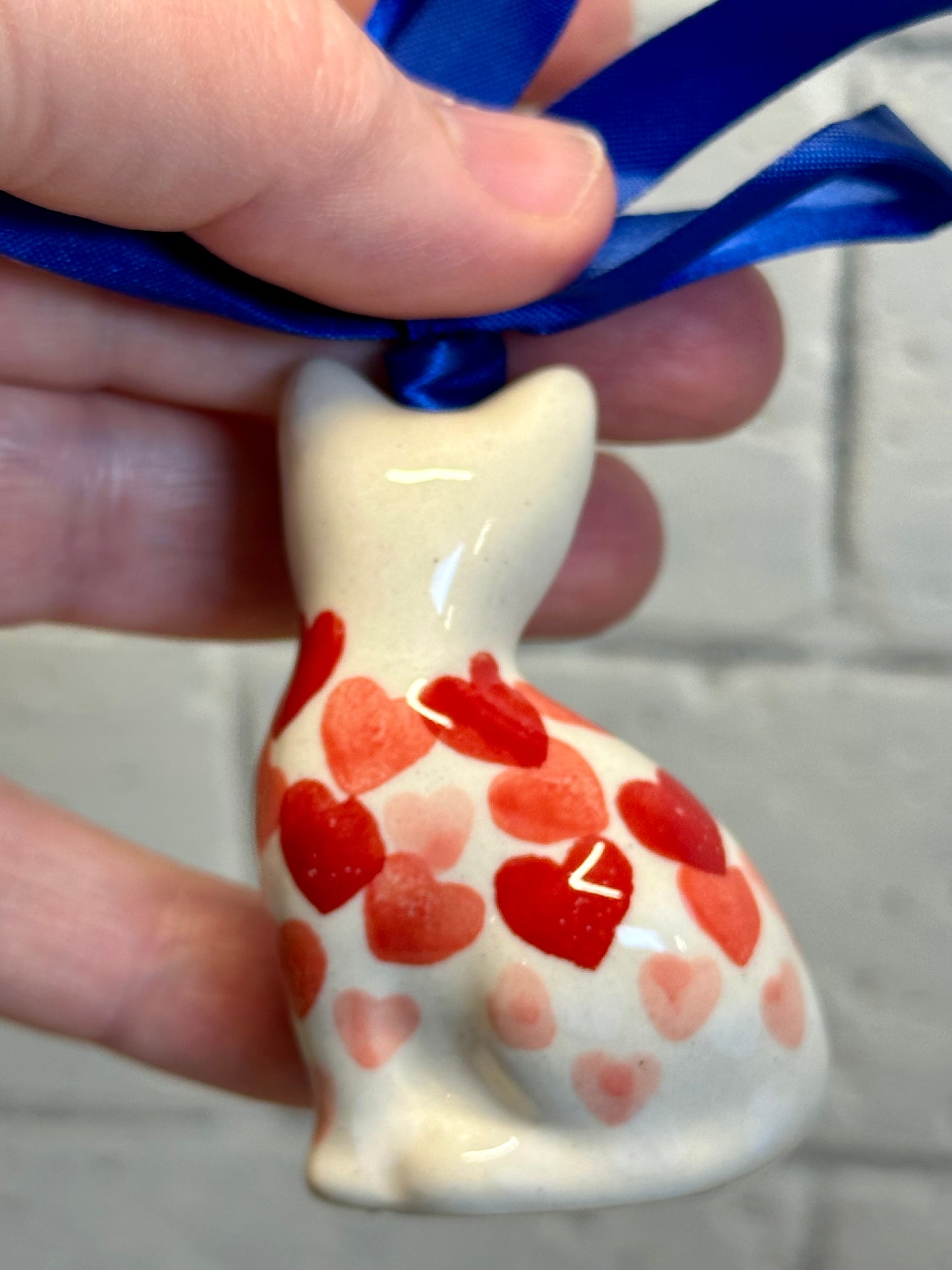 Manufaktura, Happy Hearts, Cat Ornament