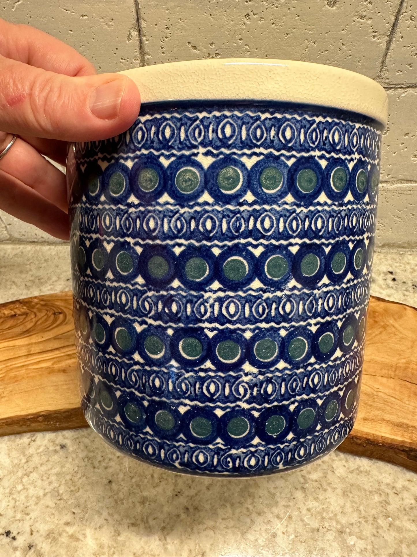 Ceramika Artystyczna Polish Pottery Utensil Holder/Planter