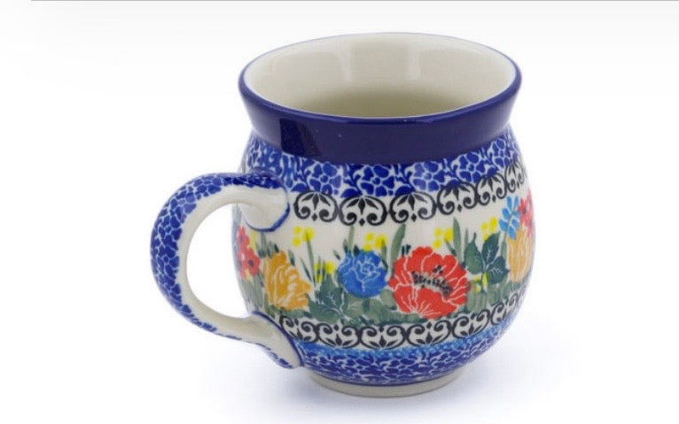 Ceramika Artystyczna, Robin's Wreath, Medium Bubble Mug