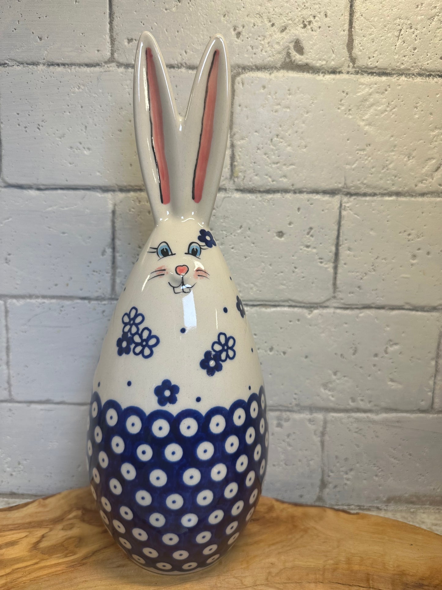 Vena, Flowery Frolicky Dot, Large Bunny Figurine 11"