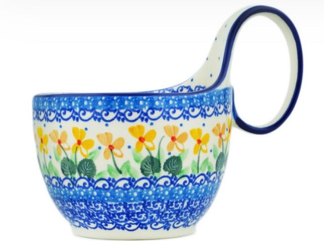 Ceramika Artystyczna, Daffodil Melody, Loop Bowl/Mug