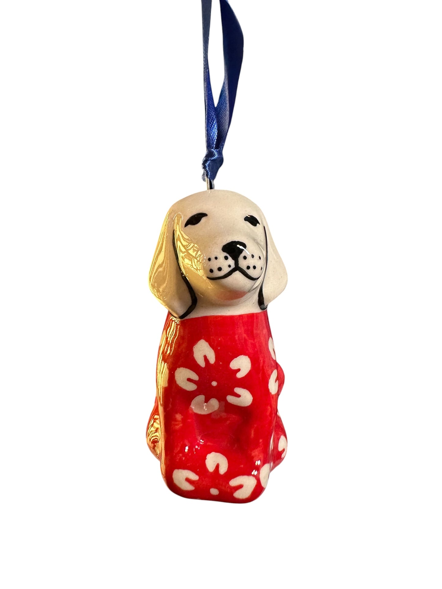 Manufaktura, Red Blossom, Puppy Dog, Ornament