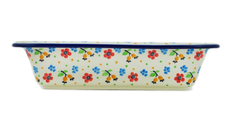 Ceramika Artystyczna, Zesty Floral, Rectangular Baker