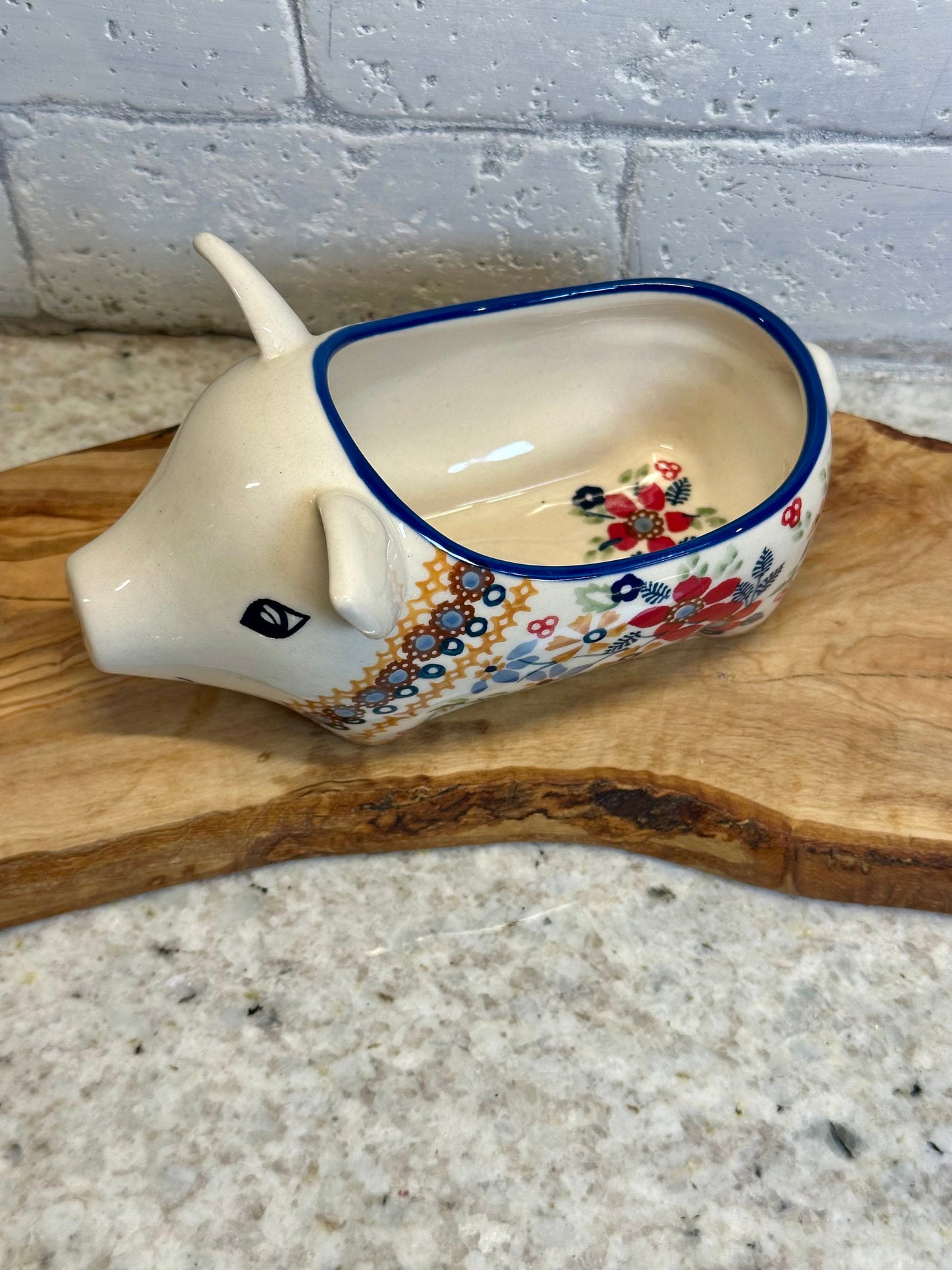Manufaktura, Posies, Salt Pig/Sponge Holder/Dip Bowl
