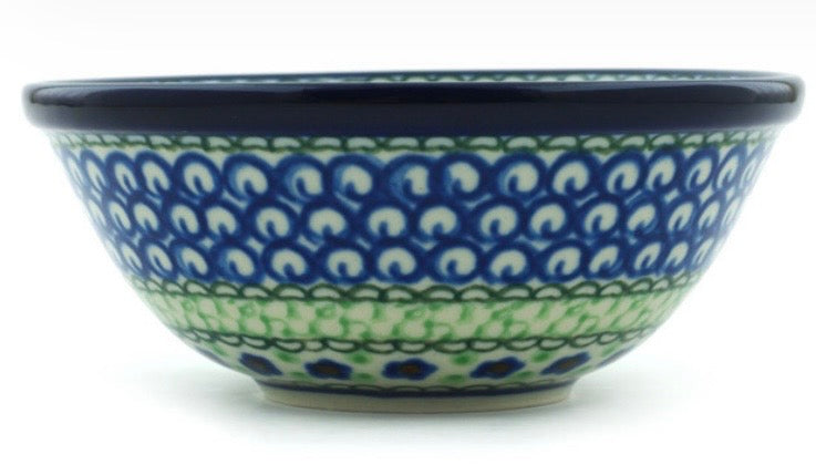 Ceramika Artystyczna, Green Pansies, Bowl 5"