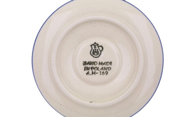 Ceramika Artystyczna, Blue Mandala, Espresso Cup with Saucer