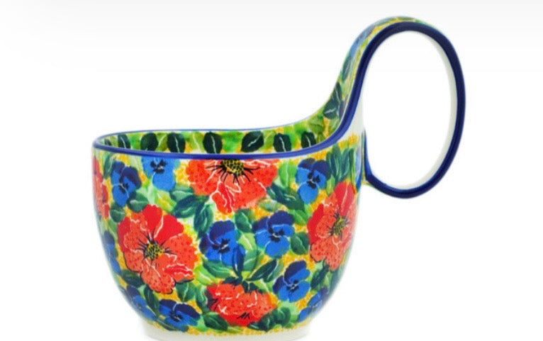Ceramika Artystyczna, U4704, Flowers Collected On A Sunny Day, Loop Mug/Bowl