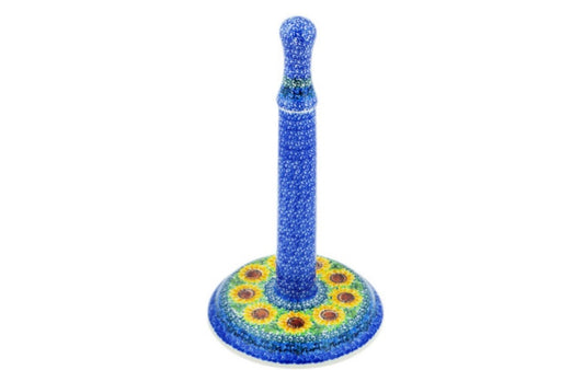Ceramika Artystyczna Polish Pottery, Unikat Summer Sunnies, Paper Towel Holder
