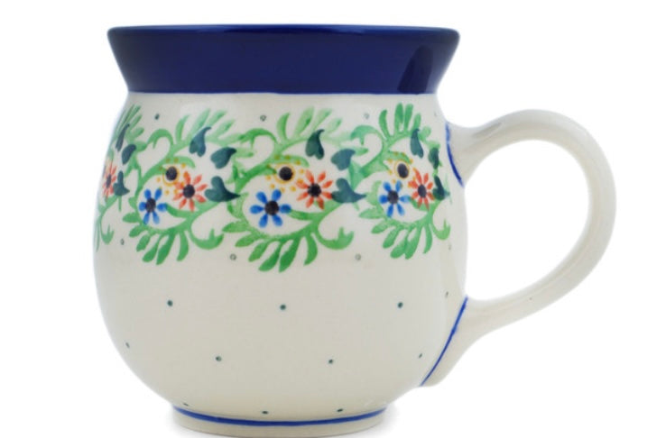 Ceramika Artystyczna Polish Pottery, Vines Of Love, Bubble Mug