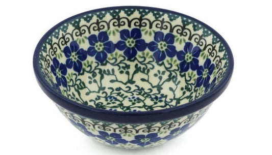Ceramika Artystyczna, Blue Dogwood, Bowl 5"