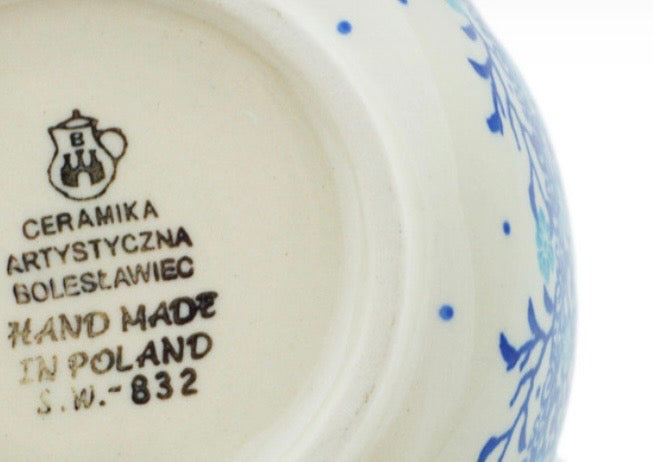Ceramika Artystyczna, Winter Blue Bird, Bowl 5"