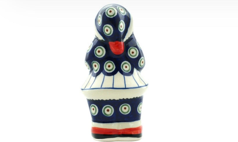 Zaklady, Traditional Peacock, Santa Claus Figurine 6"