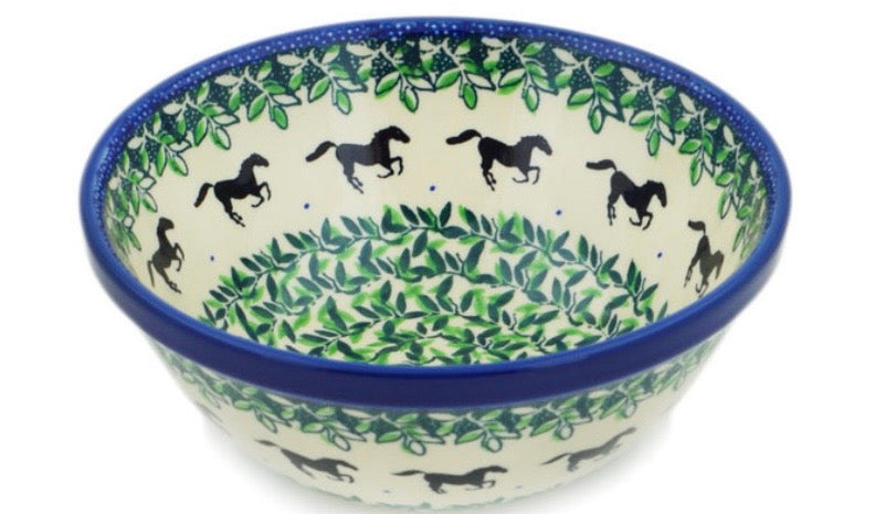 Ceramika Artystyczna, Mustang Forest, Bowl  6.5"