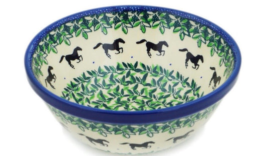 Ceramika Artystyczna, Mustang Forest, Bowl  6.5"