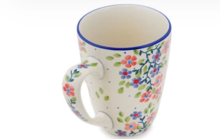 Ceramika Artystyczna, U5167,  Verdant Hummingbird Spring, Straight Mug 12 oz