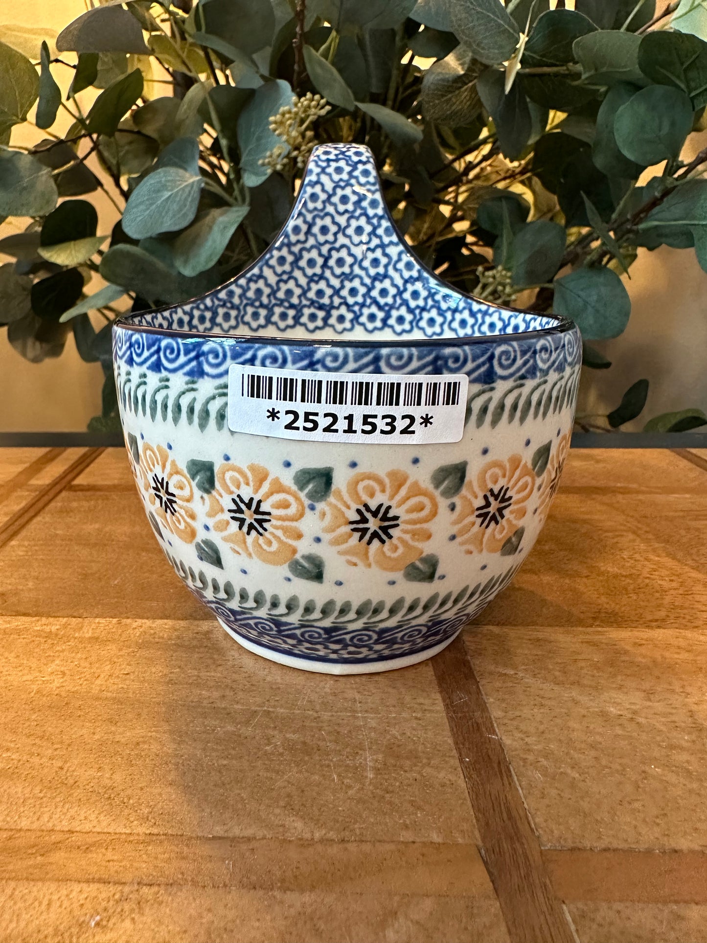 Ceramika Artystyczna Polish Pottery, Marigold Morning, Loop Mug/Bowl