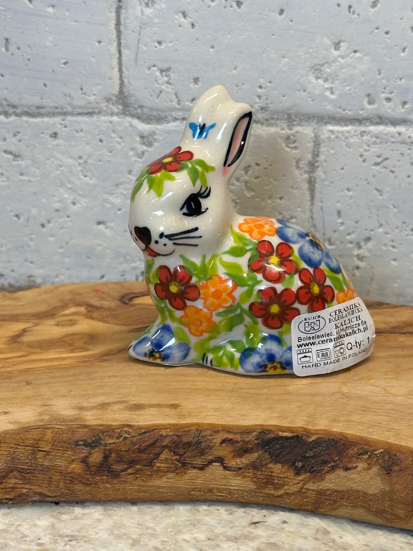 Kalich, Art Level 1, Orange, Red, Blue, Butterfly, Medium Bunny