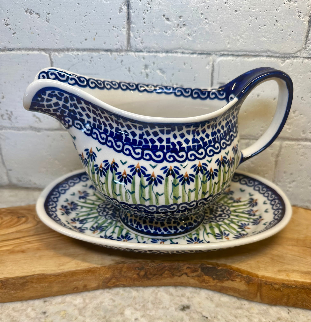 Manufaktura, Addie Jo, Gravy Boat with Tray