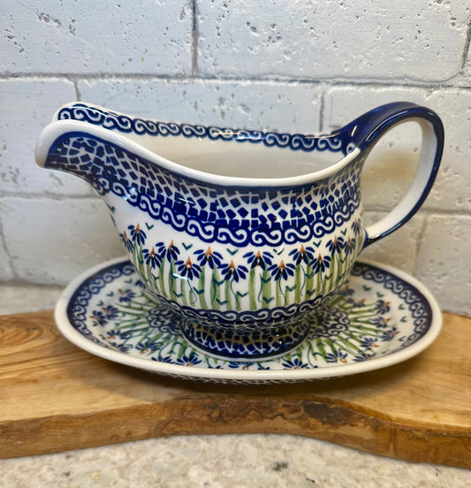 Manufaktura, Addie Jo, Gravy Boat with Tray