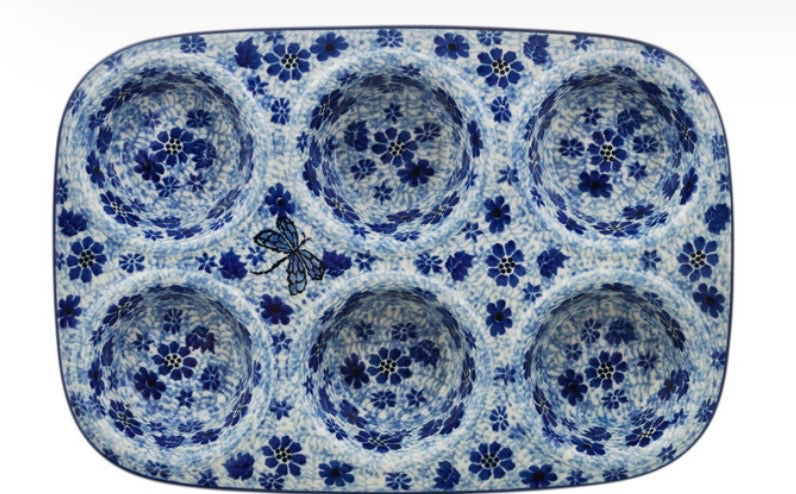 Ceramika Artystyczna, Misty Dragonfly, Muffin Pan