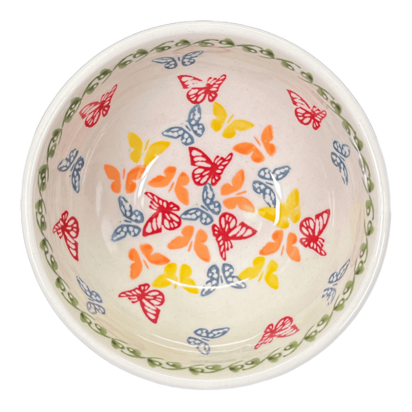 Bowl, Round, Tapered, 5.25" in "Butterfly Buffet" by Manufaktura