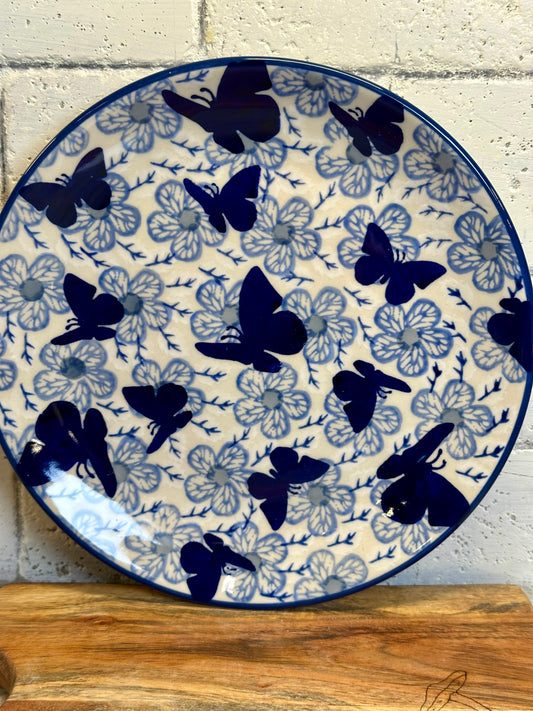 Manufaktura, Blue Butterfly, Salad Plate 8.5"