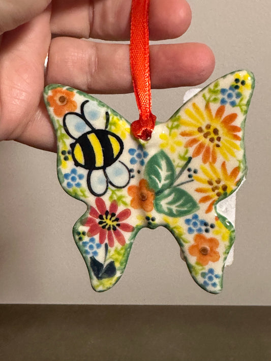 Vena, Busy Bees Butterfly Ornament