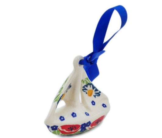 Manufaktura, Unikat Wild Poppies, Sailboat Ornament