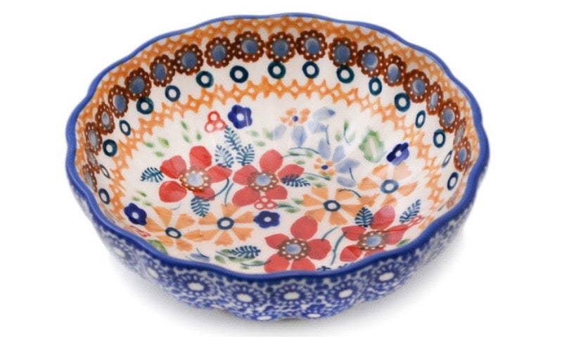 Manufaktura, Posies, Fluted Bowl 5"