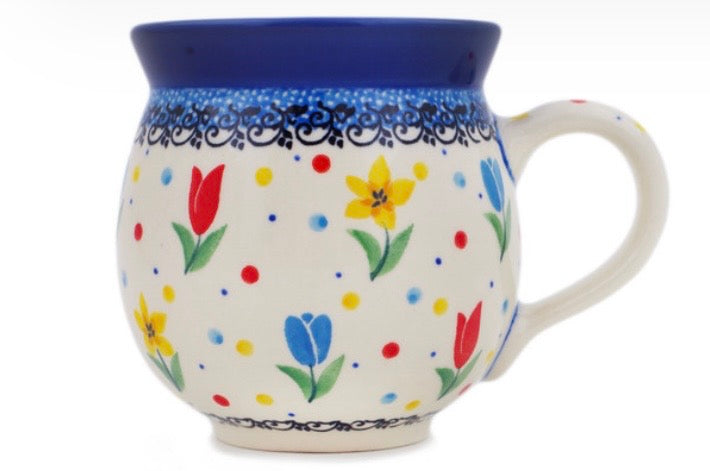 Ceramika Artystyczna, Unikat U4975 Full Bloom, Medium Bubble Mug