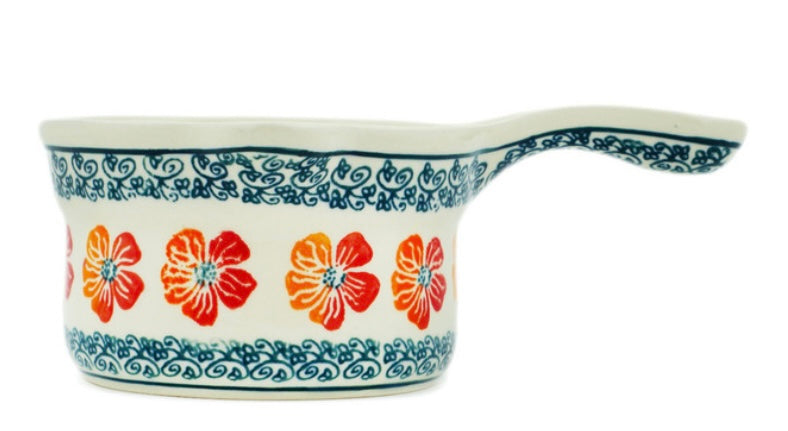 Zaklady Polish Pottery, Garden Glad, Gravy Boat