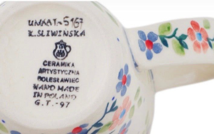 Ceramika Artystyczna, U5167,  Verdant Hummingbird Spring, Straight Mug 12 oz