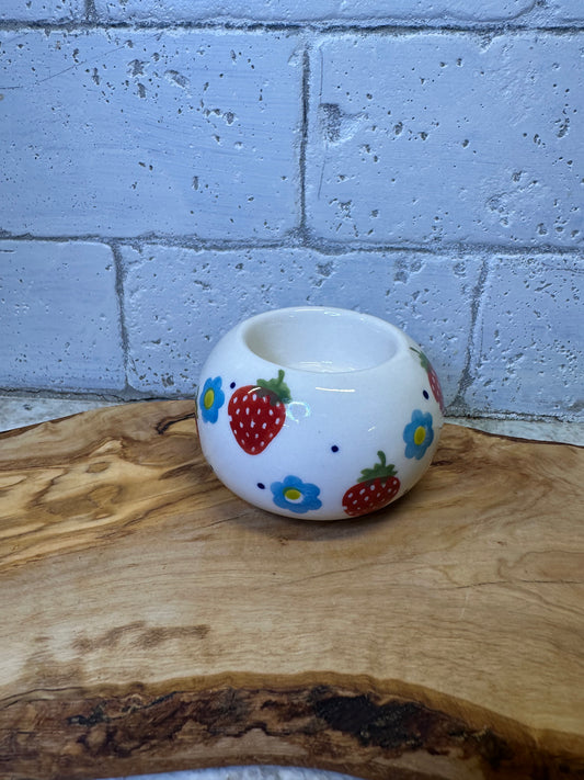 Ceramika Amfora Polish Pottery, Berry Patch, Tealight Holder