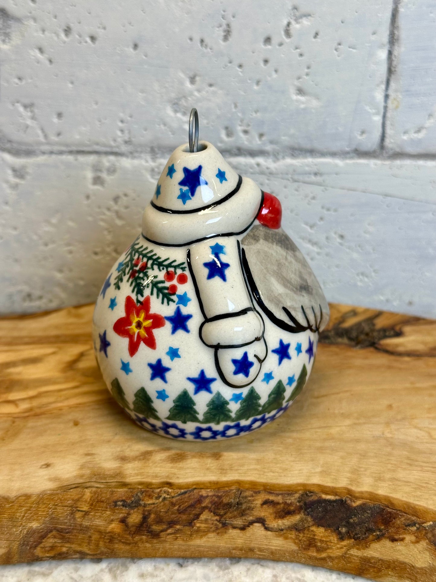 Vena, Scandinavian, Chubby Santa Ornament
