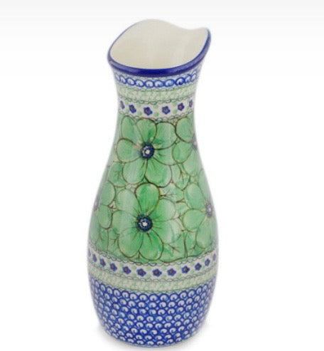 Ceramika Artystyczna, U408A, Green Pansies, Carafe