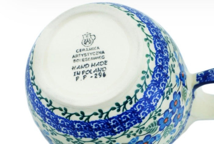 Ceramika Artystyczna, Blue Blossoms, Loop Mug/Soup/Dip Bowl
