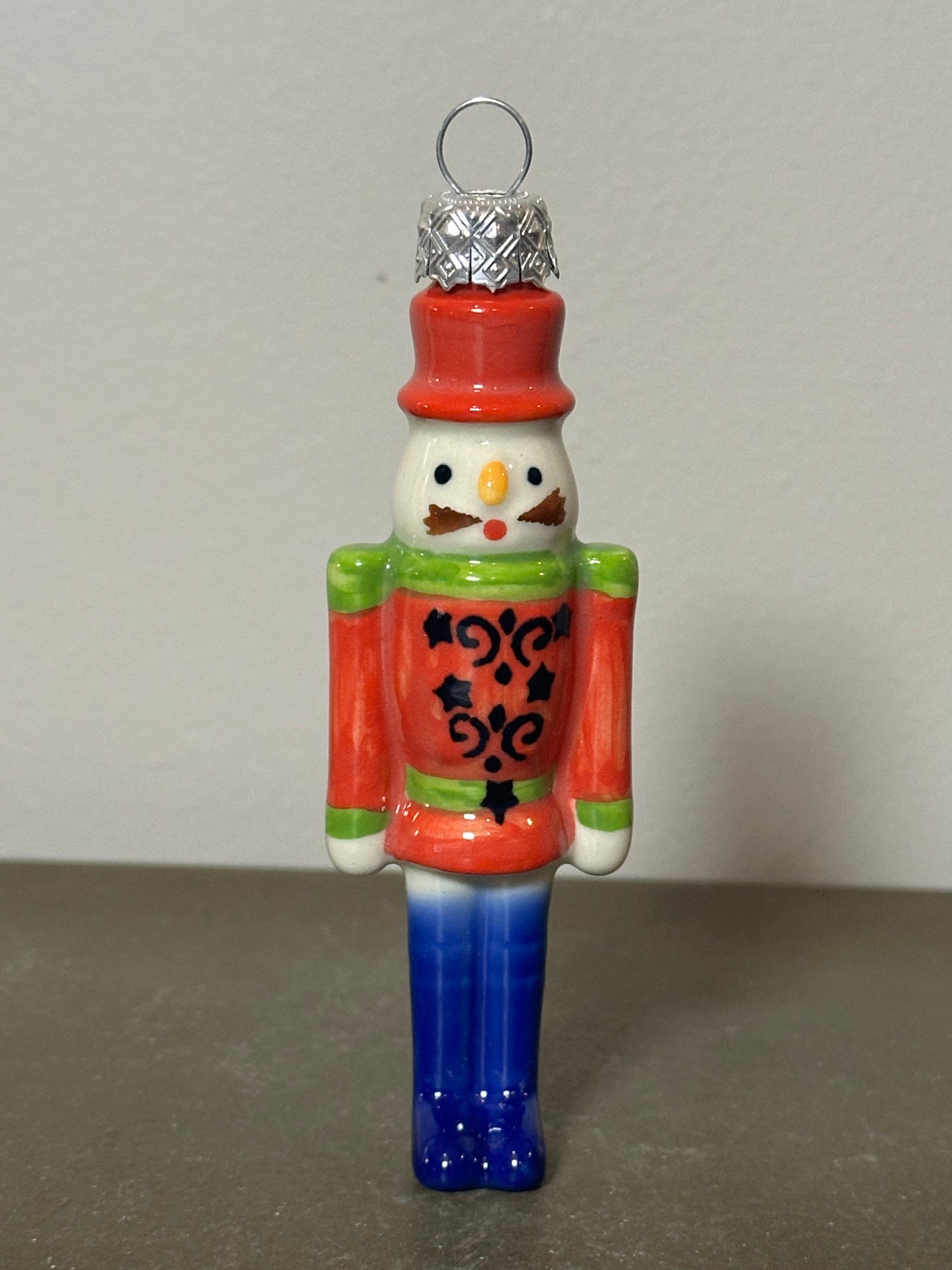 Kalich, Art Level, Red/Blue Nutcracker Ornament