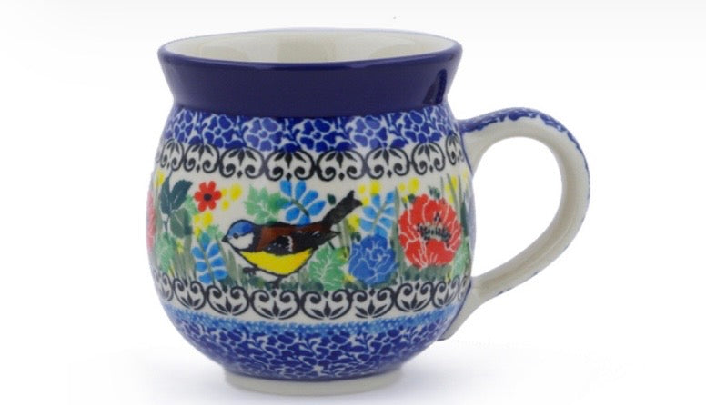 Ceramika Artystyczna, Robin's Wreath, Medium Bubble Mug