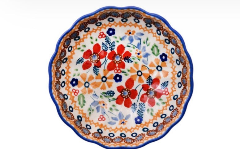 Manufaktura, Posies, Fluted Bowl 5"