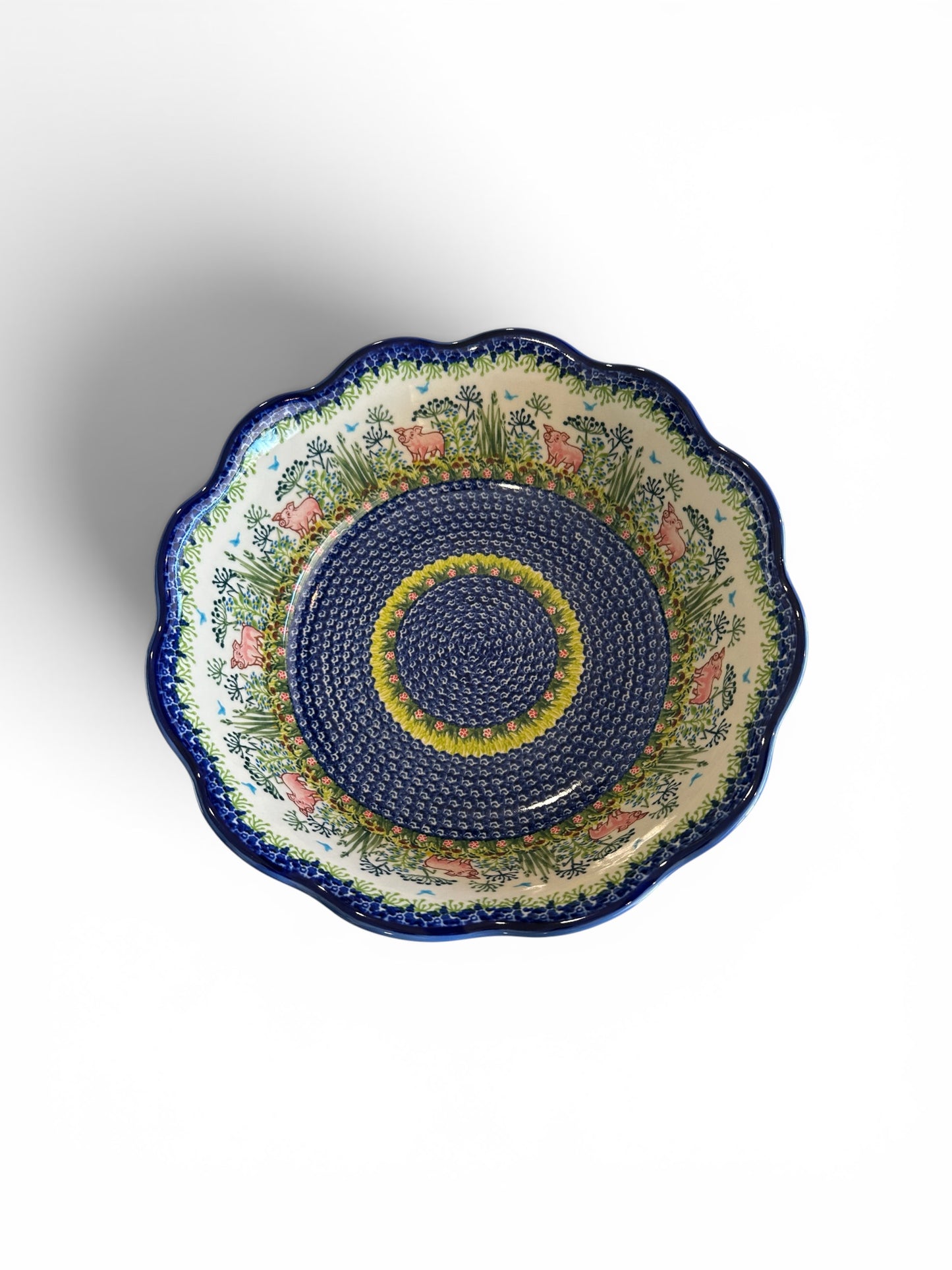 Kalich, Art Level A, Piggy, HUGE Kora Bowl 12" x 4"