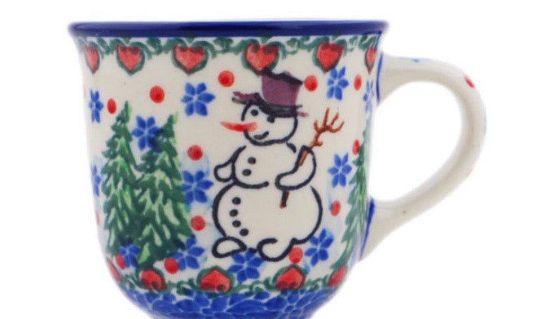 Ceramika Artystyczna, Unikat U4661, Dancing Snowman, Espresso Cup