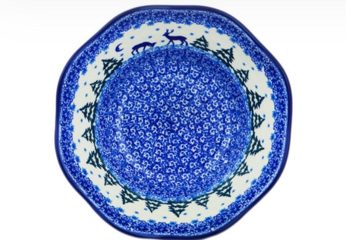 Ceramika Artystyczna, Forest Night, Scalloped Bowl