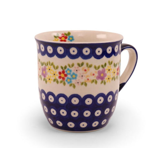 Millena Polish Pottery, Tulip Straight Mug 16 oz.